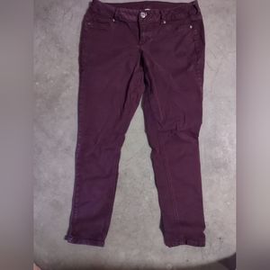 Maurices Jegging in Plum Purple